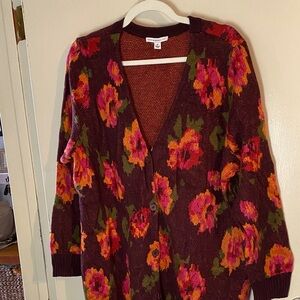 Isaac Mizrahi Vibrant Floral Cardigan
